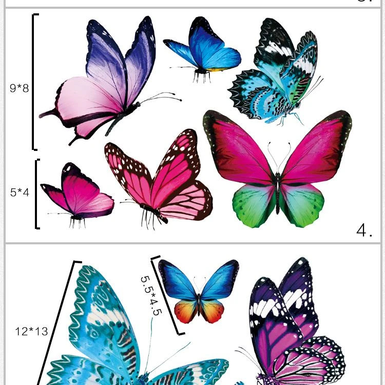pvc butterfly decal