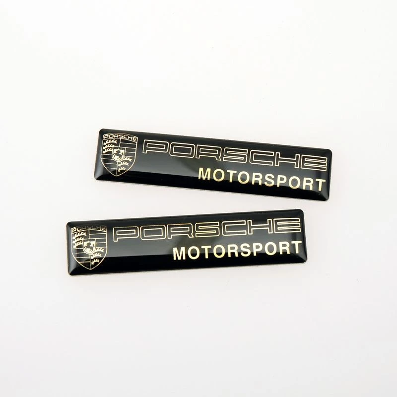 porsche epoxy sticker