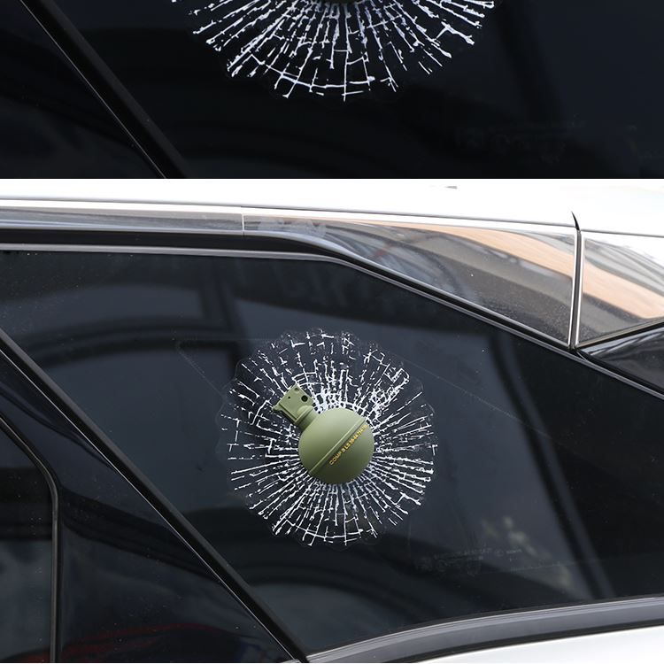 bomb shattered window sticker bomb shattered window sticker