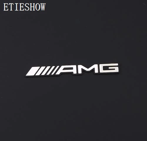 Autocollant de volant de voiture en acier inoxydable AMG
