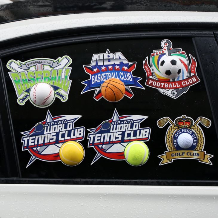 Autocollant de voiture de boule 3D