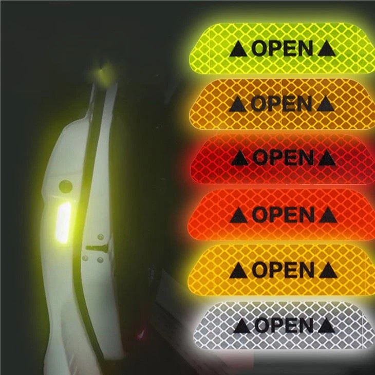 Autocollant ouvert réfléchissant