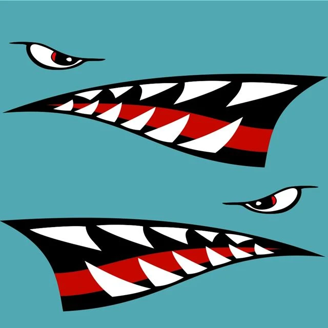 Autocollant de voiture de requin