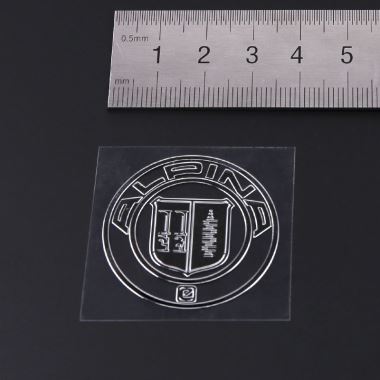 Emblème de voiture en nickel pour Alpina