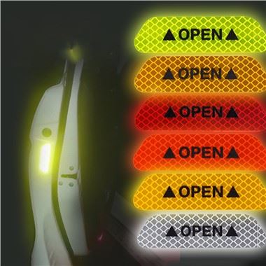 Autocollant ouvert réfléchissant