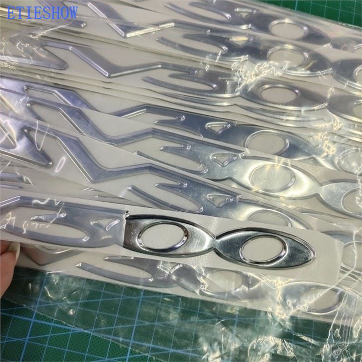 3D PVC Chrome Stickers