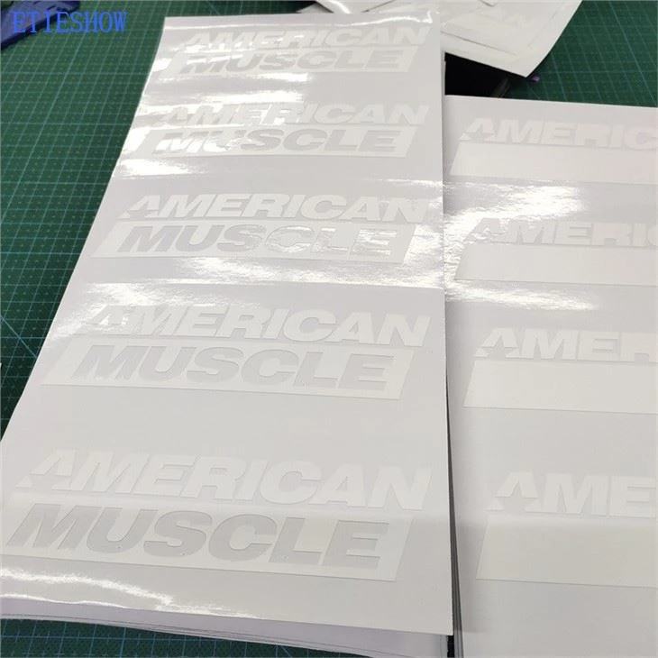 White Die Cut Sticker