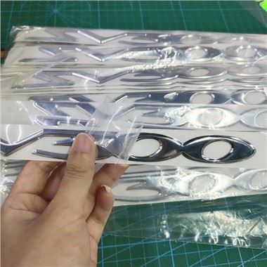 Autocollant 3D Chrome