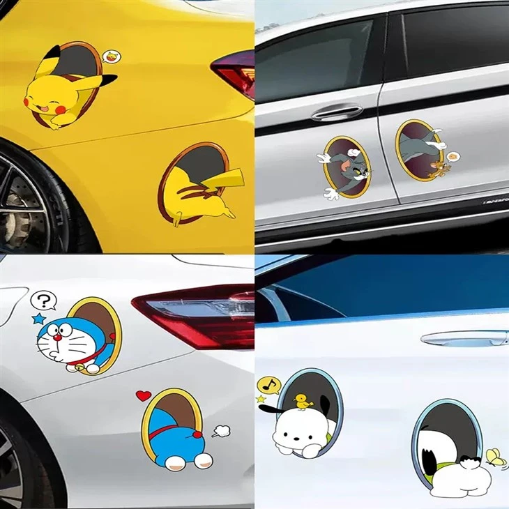 Pokémon et Doraemon dessin animé Anime Sticker