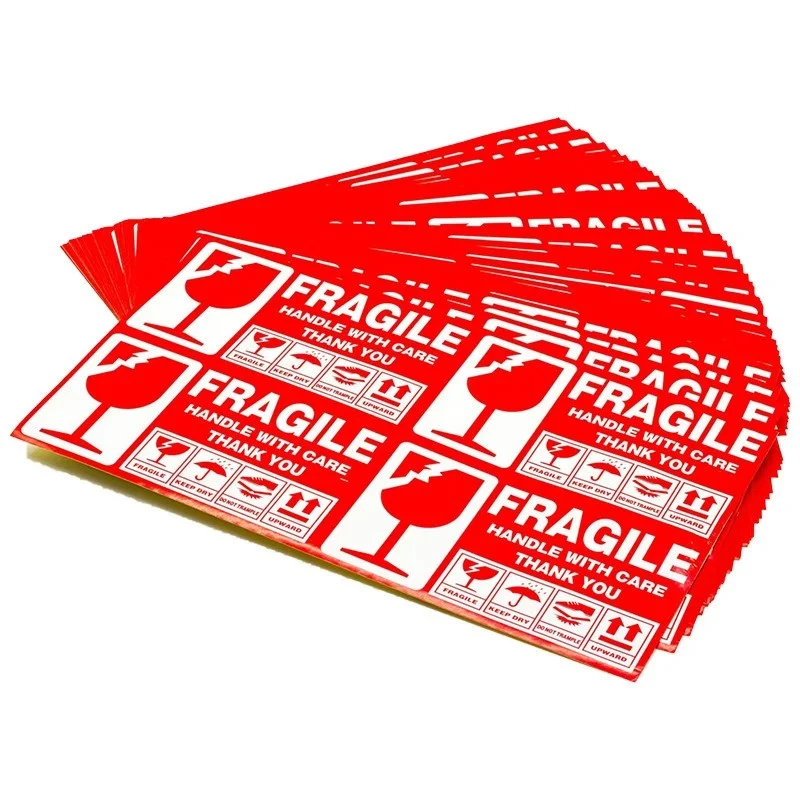 1000/500PCS English Fragile Stickers suppliers