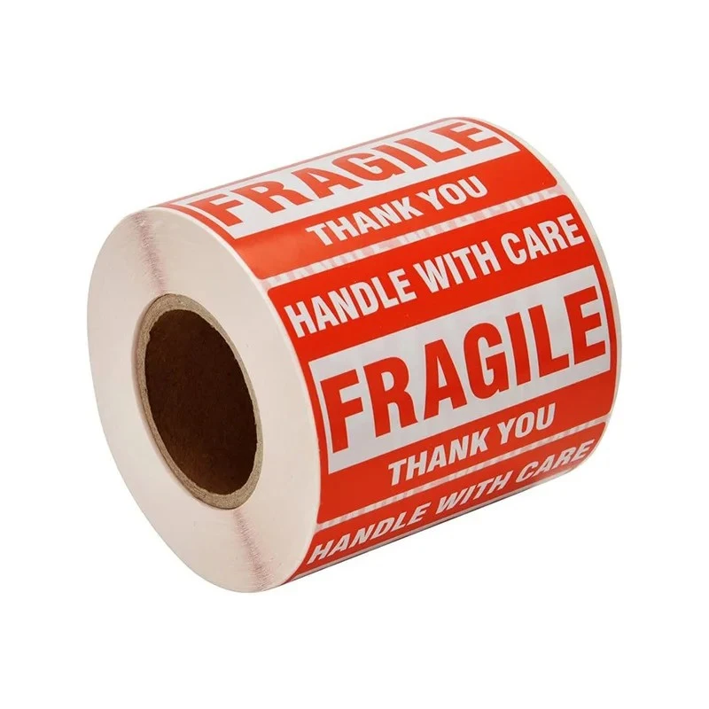 1000/500PCS English Fragile Stickers factory