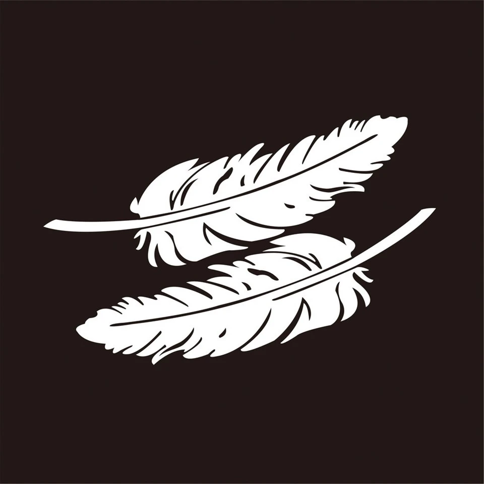 Car Window Sticker Leaf Butterfly Pattern