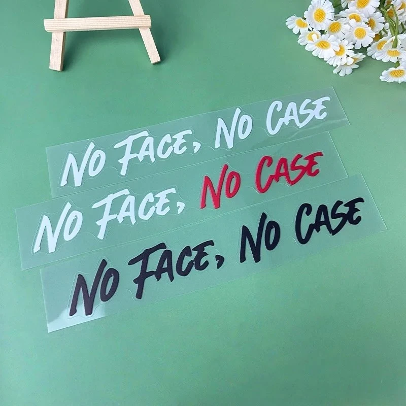 1PC NO FACE NO CASE Motorcycle Helmet Sticker high quality