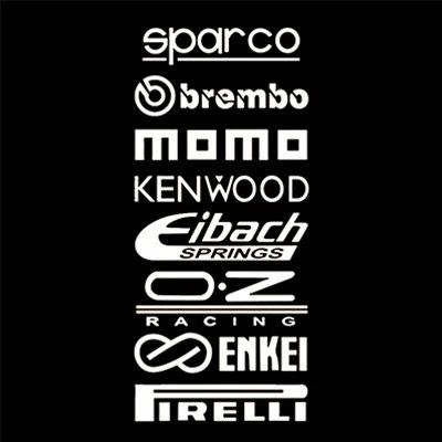 Car Motorbike Text Sticker