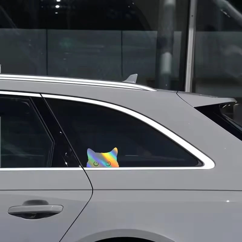 Cute Cat Peeking Sticker For Car Accessories