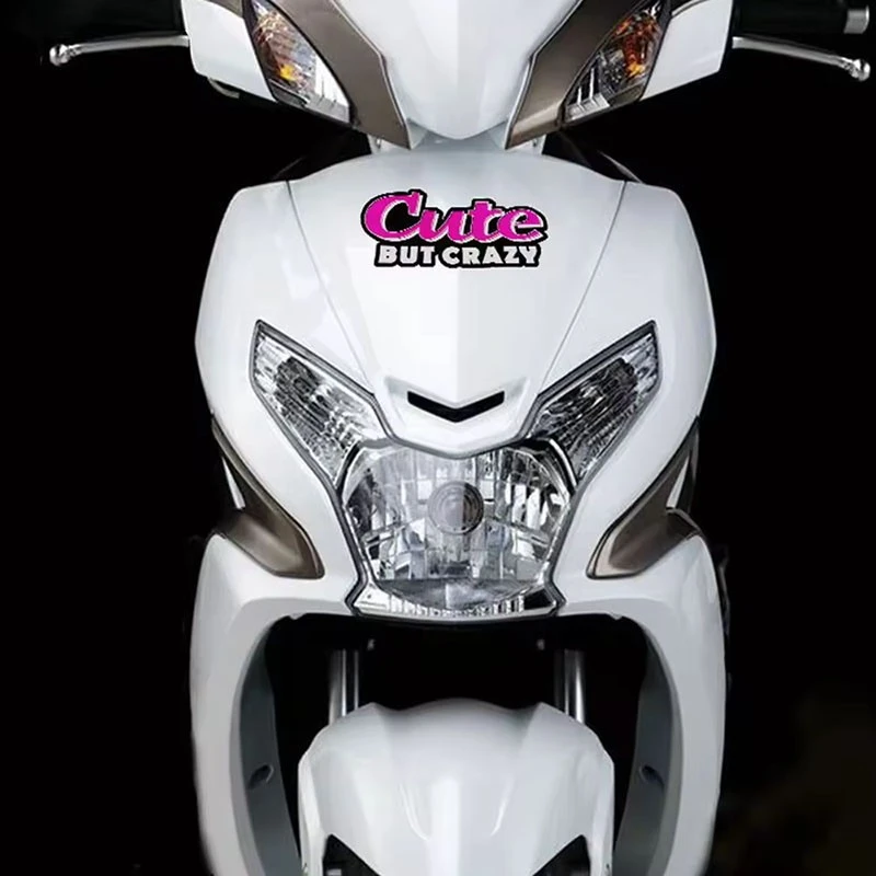 Autocollant de voiture décoratif mignon mais fou