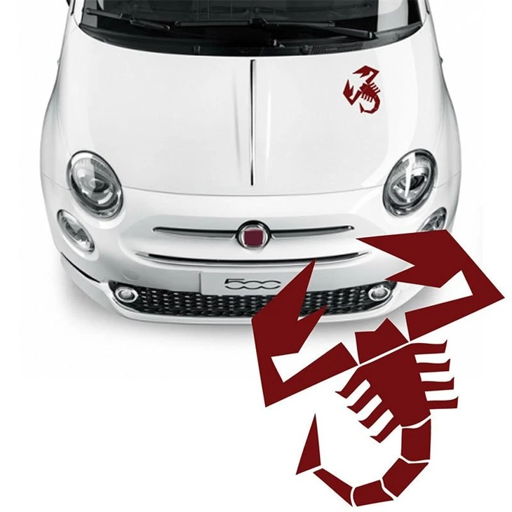 Autocollant de logo de tatouages ​​corporels Abarth 500