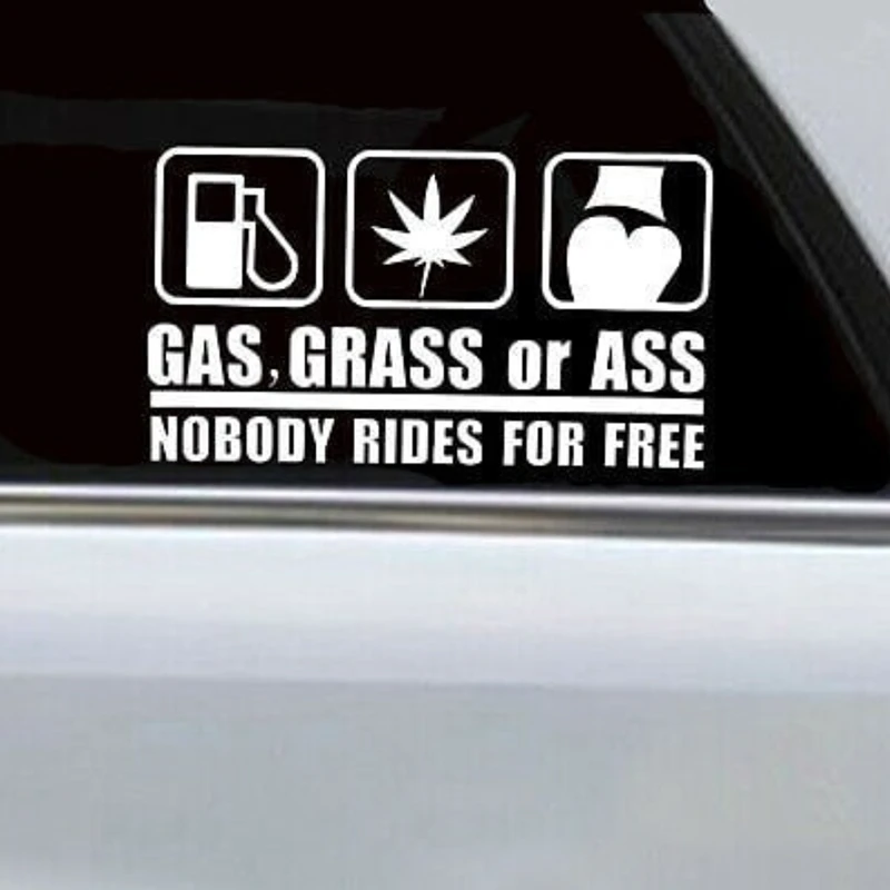Car Body Decal Gas Or Ass Antisocial Sticker