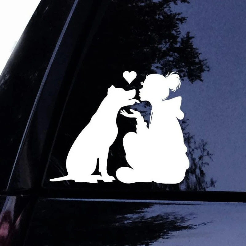 Beauty Love Dog Pet Sticker
