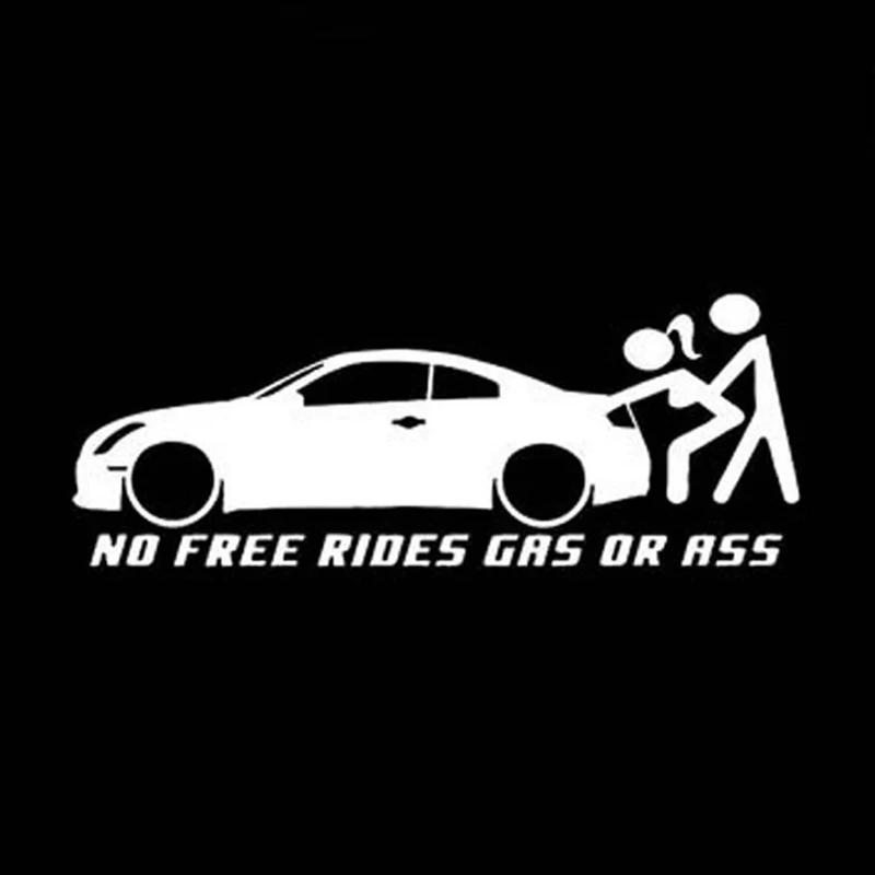 Décalcomanie de fenêtre de voiture Ass Or Gas Jdm