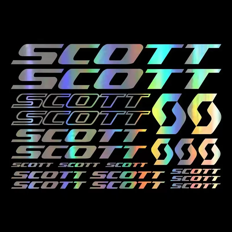 Feuille d'autocollants pour cadre de vélo Scott