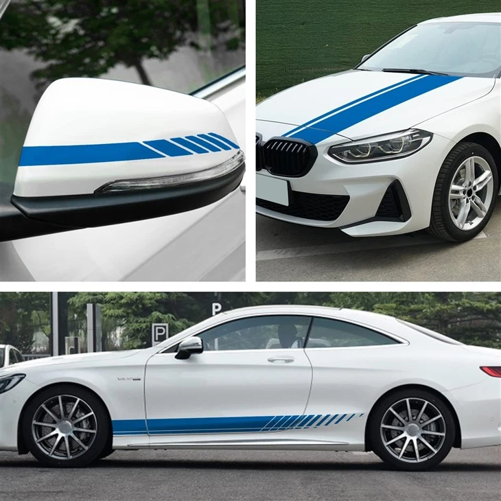 Autocollant de stipe de corps de sport de voiture de Benz
