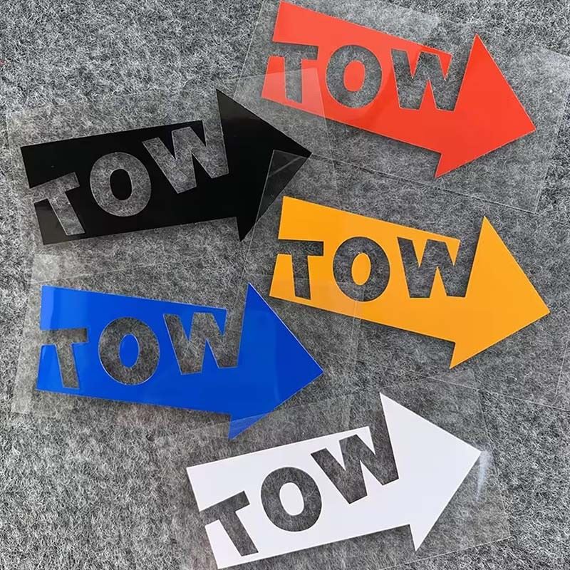 TOW Decal Hook Arrow Vinyl Sticker
