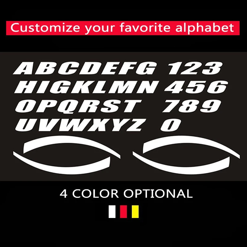 Textes imperméables autocollants extérieurs sur mesure