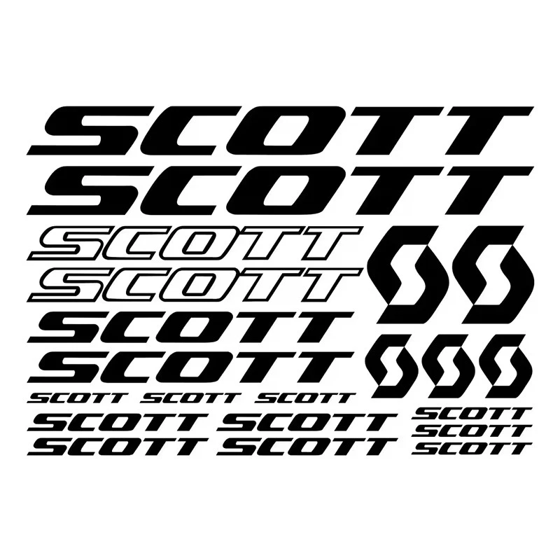 Stickers Sheet For Scott Bike Frame