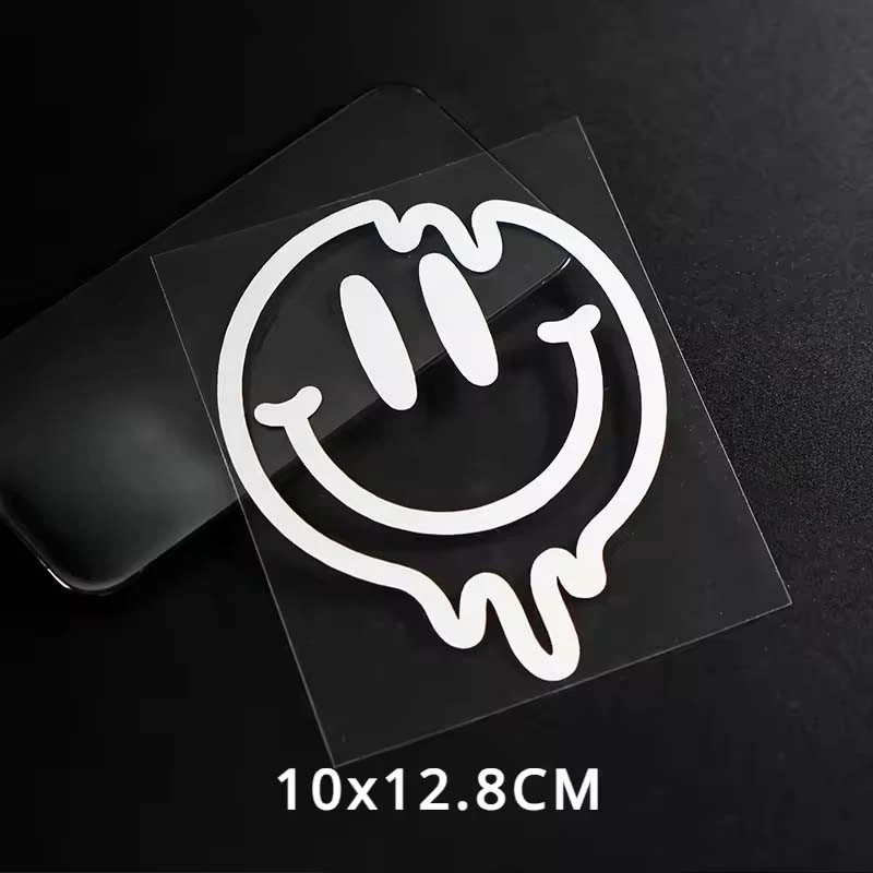 1pc Créatif Souriant Face Motorcycle Stickers