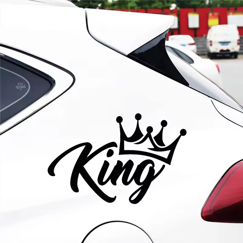 Autocollant de voiture créatif KING