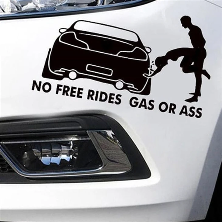 autocollants de voiture à gaz ou à cul
