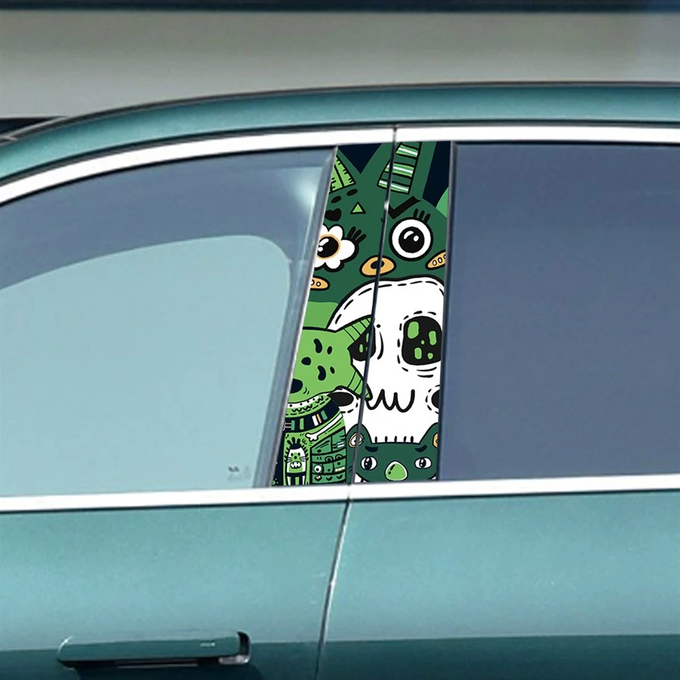 Autocollant en vinyle pour voiture, décoration de pilier B