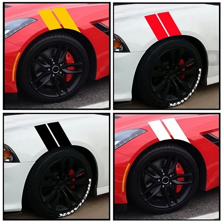 Car PVC Decal Stickers Logo Bumper Sticker Car Vinyl Body Stickers Stripe Style Pattern Custom Color And Size Transfer Sticker