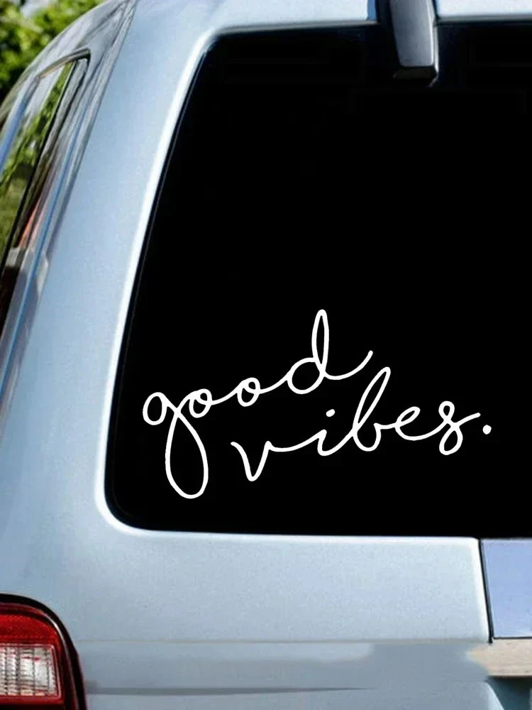 Good Vibes Die-Cut Vinyl Car Sticker suppliers