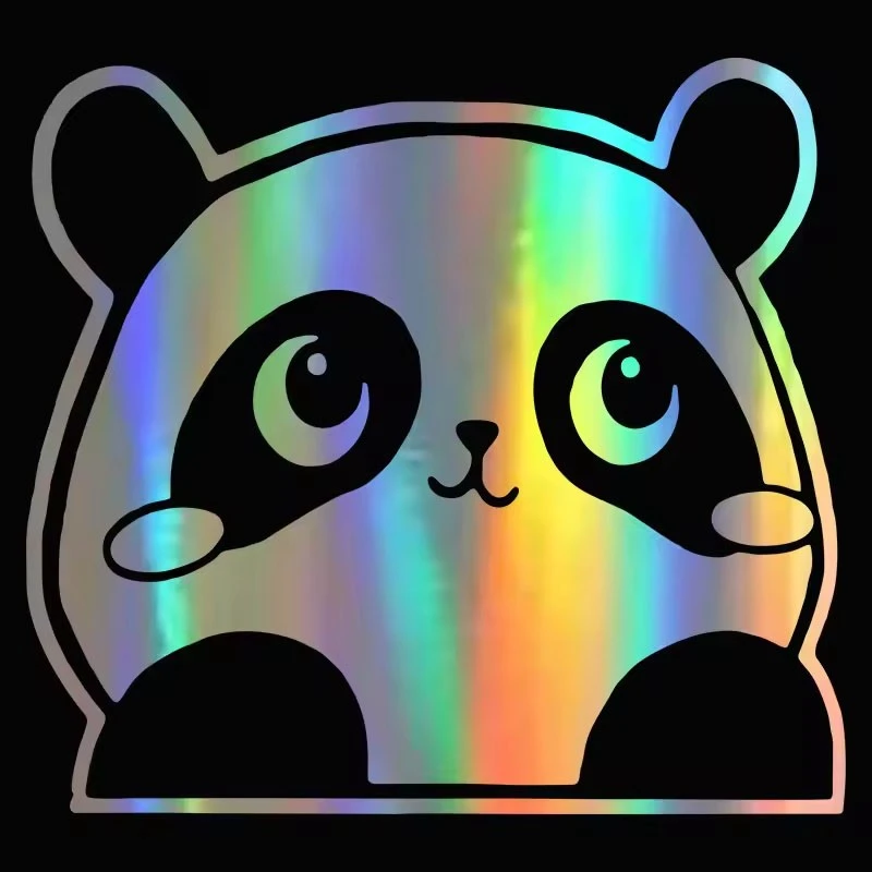 Funny Peeking Panda Car Stickers