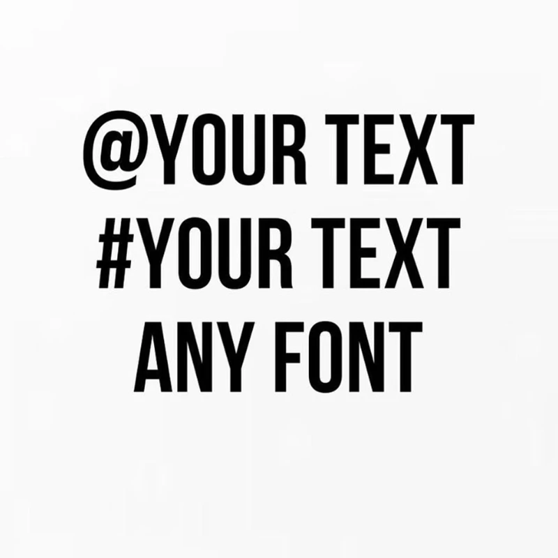 Your Social Media Die Cut Custom Decal