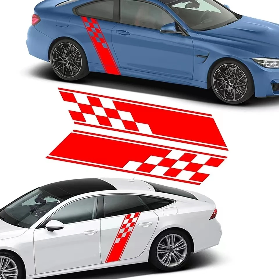 Autocollant de carrosserie de voiture de style course ETIE