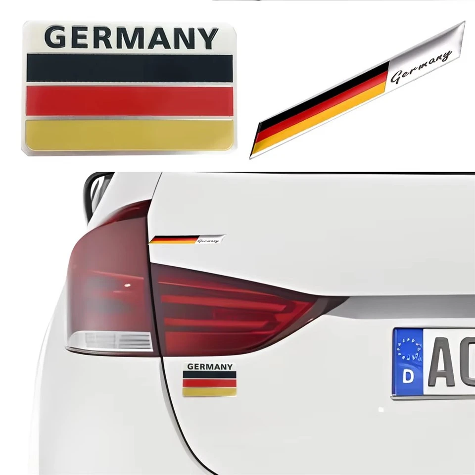 Emblème de voiture automatique en aluminium Allemagne