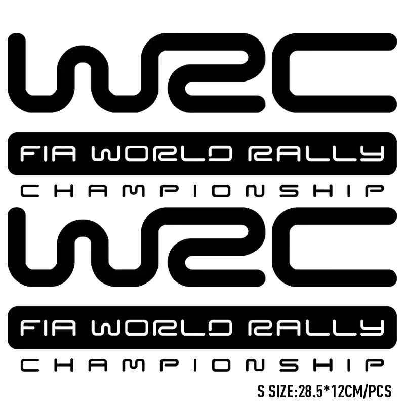 AUTOCOLLANT DE DÉCALQUE DE RALLYE DU MONDE FIA