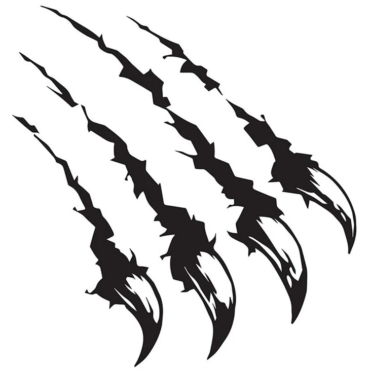 Autocollant de voiture Monster Claw