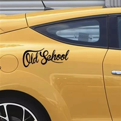 Autocollants de voiture de texte à l'ancienne