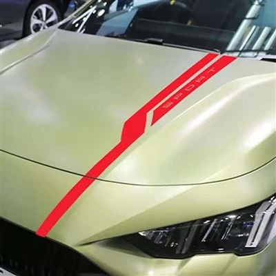 Autocollant de capot de capot de voiture de 100 cm