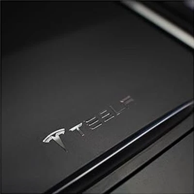 Autocollant d'estampage en argent doré avec logo TELSA
