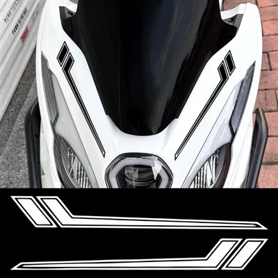 Stickers de moto à bande latérale de 1 paire