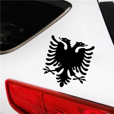 Autocollant d'aigle à double tête albanais