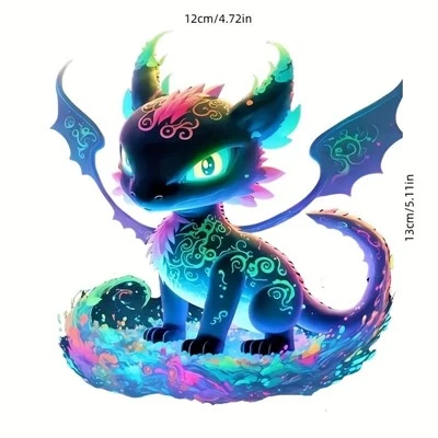 Autocollants de moto coloré-dragon