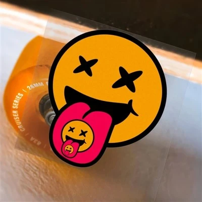 1pc Créatif Smiley Face Motorcycle Stickers