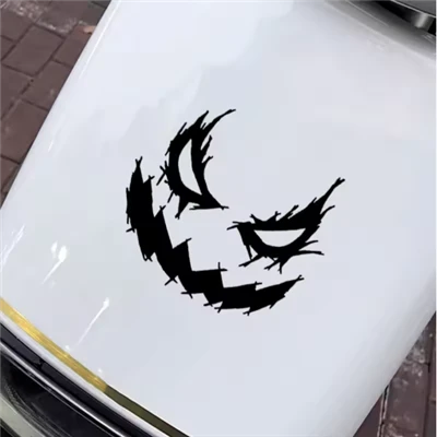 Sticker de moto souriant 1pc Soum