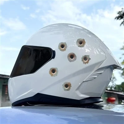 1set trous de balle autocollants de moto étanche